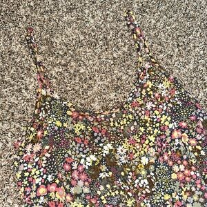 Floral Spaghetti Strap Flowy Dress